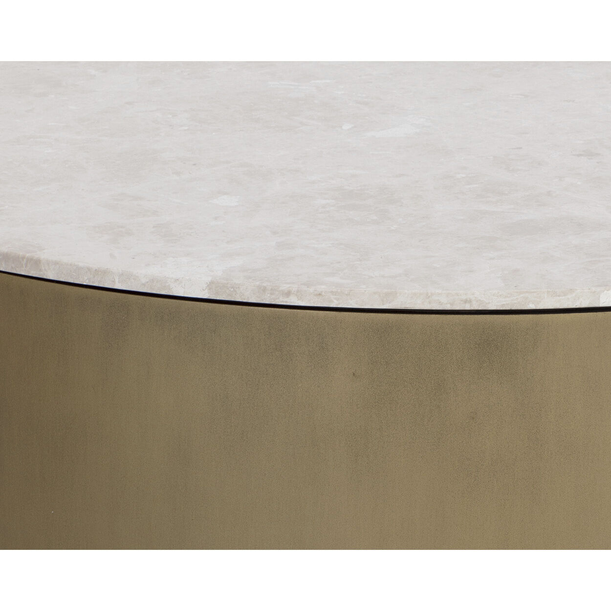 Guinevere 40 X 15 inch Cream / Brass Coffee Table
